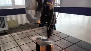 Eixo rotativo AC01-LD-H03 para cabeçote de corte a laser robótico 3D