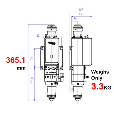Estrutura compacta e leve