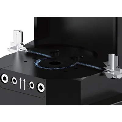 Entrada de fibra refrigerada a água QBH para operação estável