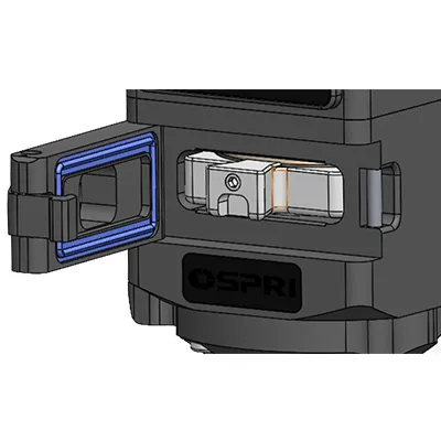 Tampa protetora contra poeira com encaixe por pressão para óptica mais limpa