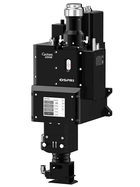 Cabeçote de soldagem a laser oscilante de eixo duplo de 8 kW (com faca de ar)