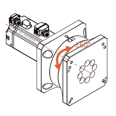 Eixo rotativo para cabeçote de corte a laser em tubo